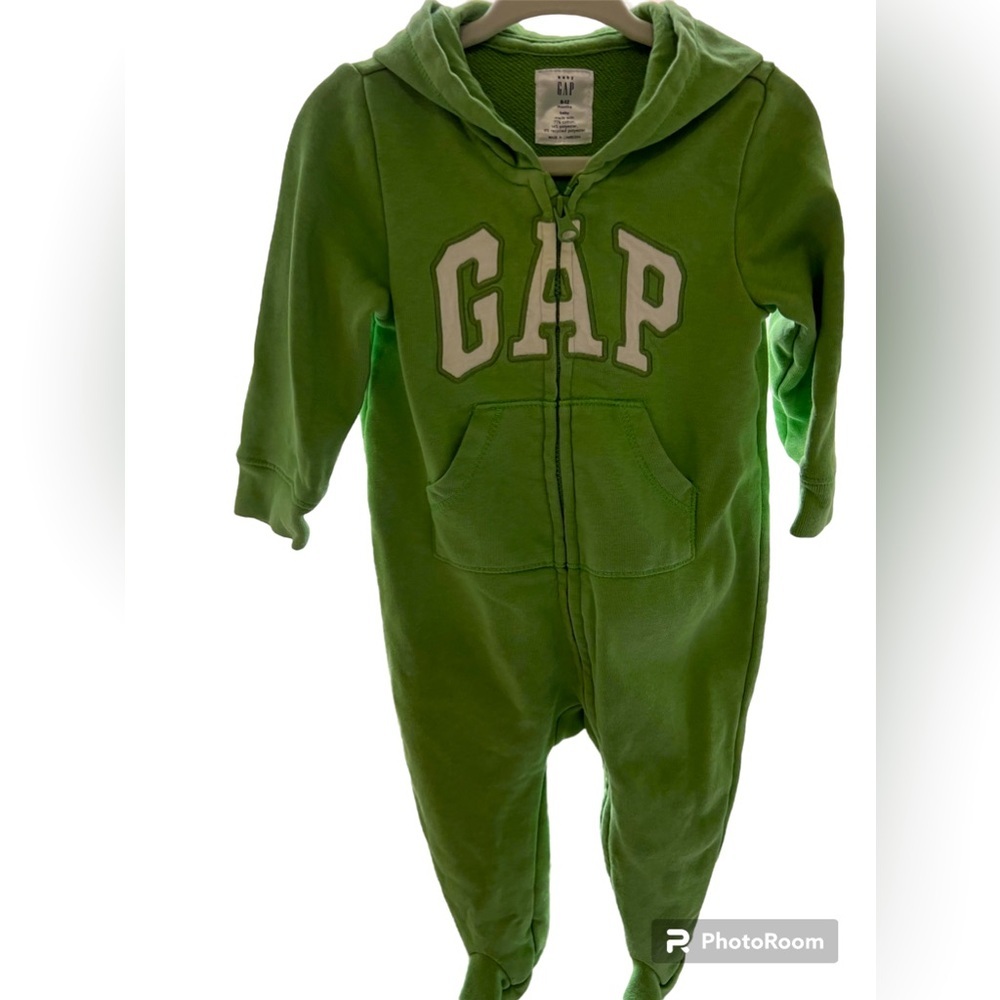 Gap Baby Green Fleece Hoodie